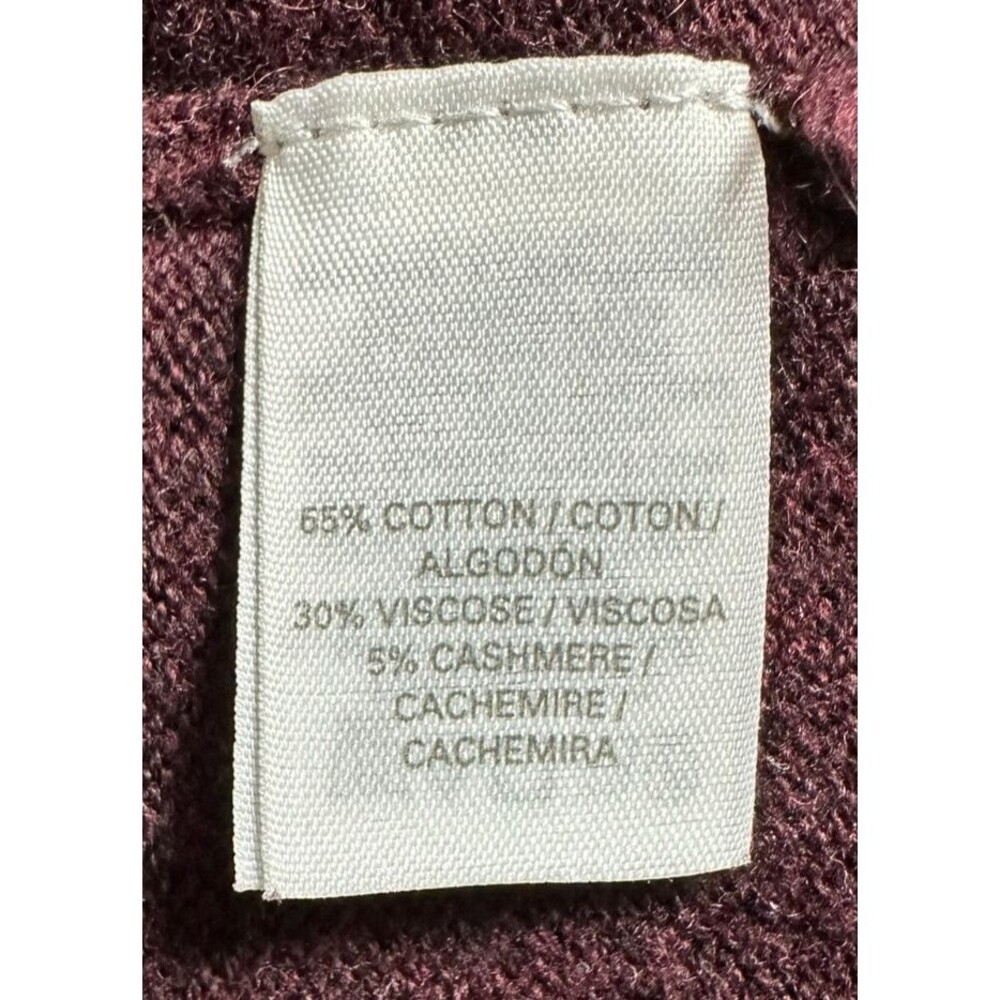 Victoria’s Secret Cashmere Blend Oversized Sweater XL Burgundy Y2K Cozy Soft - Picture 7 of 8